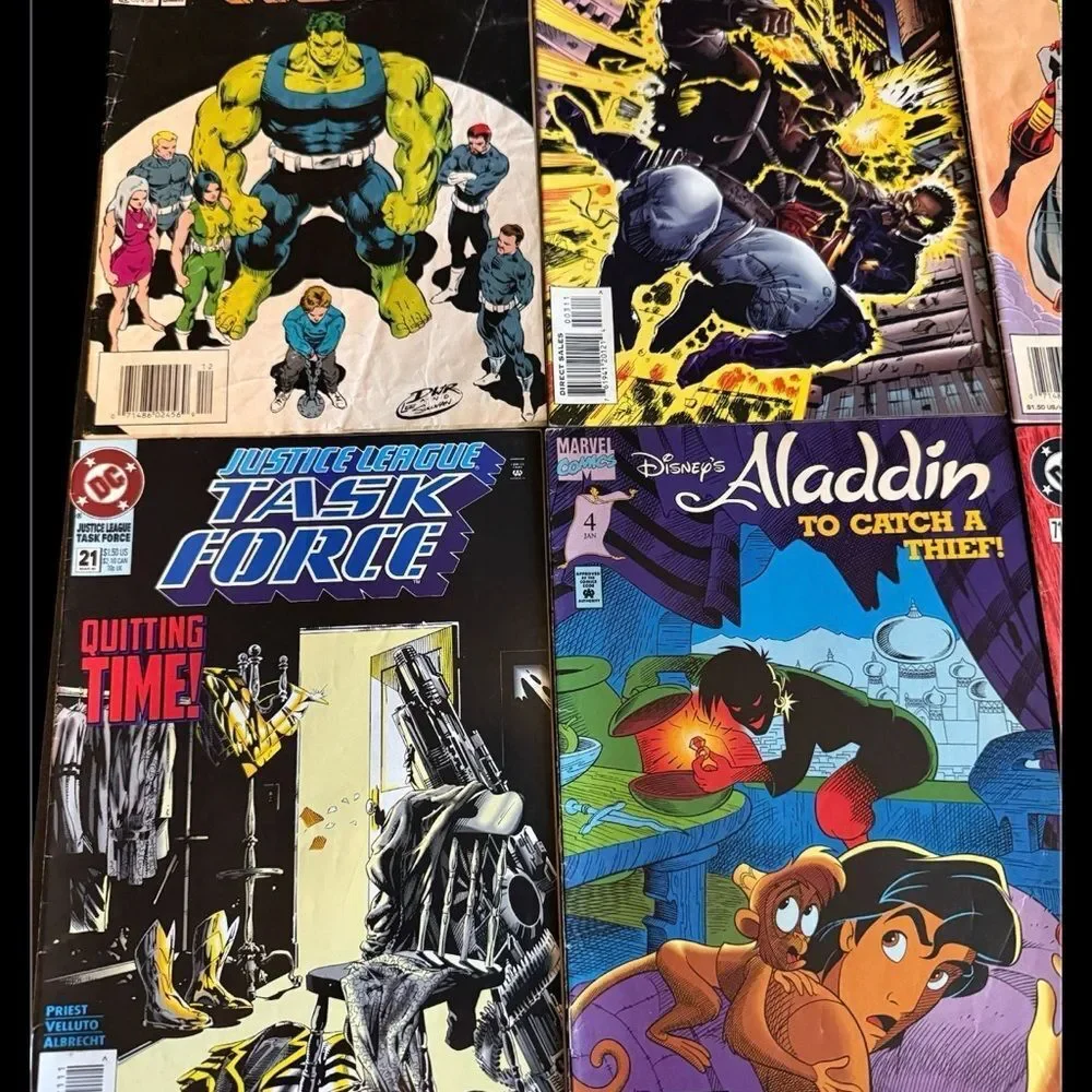 Comic Book Collection with Vibrant Covers